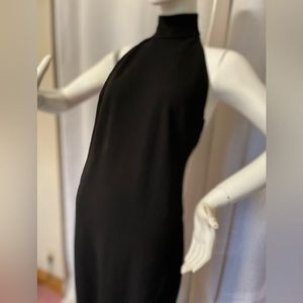 Vintage Ralph Lauren Black Label High Neck Backless Halter Dress - Picture 3 of 6